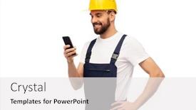  Presentation with building construction - Beautiful slides featuring profession-construction-and-building-happy backdrop and a white colored foreground