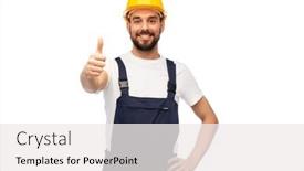  Presentation with building construction - Beautiful PPT layouts featuring profession-construction-and-building-happy backdrop and a white colored foreground