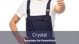  Presentation with building construction - Theme enhanced with profession-construction-and-building-happy background and a tawny brown colored foreground