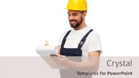  Presentation with building construction - Audience pleasing PPT layouts consisting of profession-construction-and-building-happy backdrop and a lemonade colored foreground