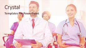  Presentation with medical profession - Amazing theme having profession medical education health care backdrop and a lemonade colored foreground