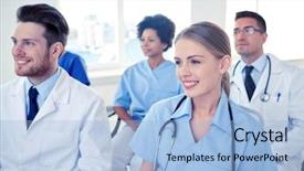  Presentation with health education - Amazing presentation having profession medical education health care backdrop and a light blue colored foreground