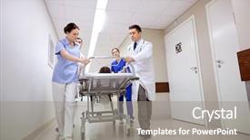  Presentation with reanimation - Presentation having profession people health care reanimation background and a gray colored foreground