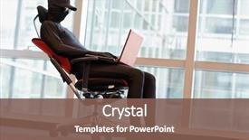  Presentation with anonymous - Colorful presentation enhanced with professional anonymous hacker working backdrop and a violet colored foreground