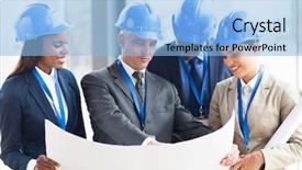  Presentation with architects - Amazing slide set having professional architects discussing project backdrop and a light blue colored foreground