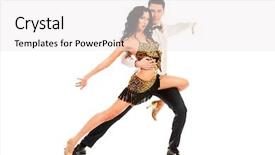  Presentation with professional - PPT theme with professional artists dancing passionate dance background and a white colored foreground