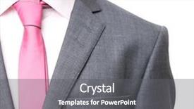 Presentation with man in suit and tie - Presentation featuring professional attire - business man in a suit background and a gray colored foreground