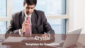  Presentation with executive attire - Amazing PPT layouts having professional attire - indian senior executive in his backdrop and a violet colored foreground