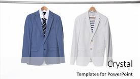  Presentation with blue - Amazing PPT theme having professional attire - set of blue and white backdrop and a white colored foreground