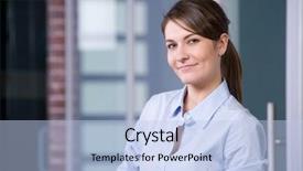  Presentation with business idea modern abstract - Amazing PPT layouts having professional attitude - business woman portrait backdrop and a light blue colored foreground