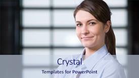  Presentation with modern - Audience pleasing slides consisting of professional attitude - business woman portrait backdrop and a  colored foreground