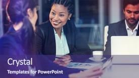  Presentation with safety interacting the public - Colorful theme enhanced with professional black woman - businesswoman interacting with colleague backdrop and a violet colored foreground