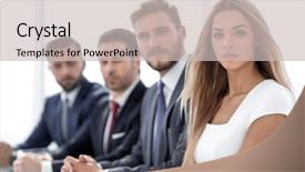  Presentation with workshop - Amazing theme having professional boardroom - serious business team backdrop and a soft green colored foreground