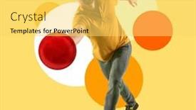  Presentation with healthy lifestyle - PPT layouts enhanced with professional-bowling-player-in-action background and a yellow colored foreground