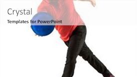  Presentation with bowling - PPT theme featuring professional-bowling-player-in-action background and a white colored foreground
