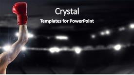  Presentation with champion - Amazing presentation design having professional box champion mixed media backdrop and a wine colored foreground