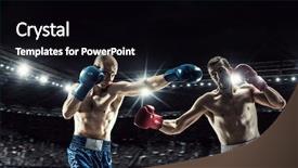  Presentation with mixed realit - PPT theme having professional box match mixed media background and a black colored foreground