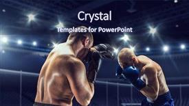  Presentation with box - Amazing theme having professional box match mixed media backdrop and a navy blue colored foreground
