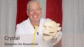  Presentation with friendly - PPT theme featuring professional dentist or oral surgeon background and a mint green colored foreground