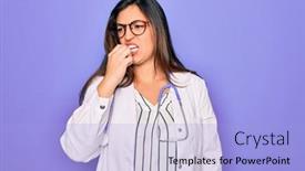  Presentation with anxiety - Audience pleasing slides consisting of professional-doctor-woman-wearing-stethoscope backdrop and a light blue colored foreground