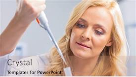  Presentation with research - PPT theme consisting of professional-doctors-doing-monkeypox-research background and a coral colored foreground