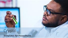  Presentation with research - PPT layouts featuring professional-doctors-doing-monkeypox-research background and a light blue colored foreground