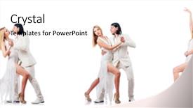  Presentation with tribal dancing - PPT layouts having professional dress - pair dancing dances isolated background and a cream colored foreground
