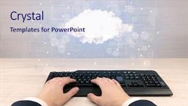  Presentation with first - Theme with professional email writing - first person view background and a  colored foreground