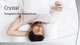  Presentation with bed - Slide deck enhanced with professional email writing - top view of a confused background and a white colored foreground