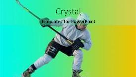  Presentation with puck - Slides consisting of professional-ice-hockey-player-hitting background and a seafoam green colored foreground