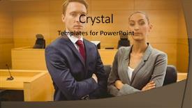  Presentation with cctv camera or surveillance system - PPT layouts with professional judgement - unsmiling lawyers looking at camera background and a gold colored foreground