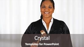  Presentation with court - Amazing presentation design having professional judgement - woman judge standing up backdrop and a dark gray colored foreground