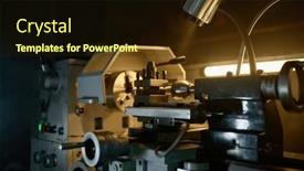  Presentation with lathe - Slide set enhanced with professional-lathe-turning-machine background and a wine colored foreground