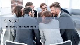  Presentation with coach - Colorful PPT theme enhanced with professional learning community - coach holds a master class backdrop and a light blue colored foreground