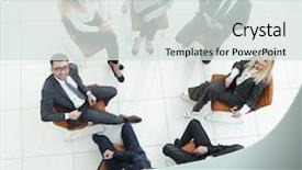  Presentation with professional learning community - Presentation theme consisting of professional learning community - successful business team sitting background and a  colored foreground