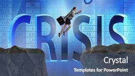  Presentation with balloon - PPT theme featuring professional lifeline - businesswoman flying holding balloon background and a  colored foreground