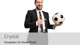  Presentation with black man - Amazing slide deck having professional-man-in-a-black backdrop and a light gray colored foreground