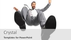  Presentation with gray - Presentation theme having professional-man-in-a-gray background and a light gray colored foreground