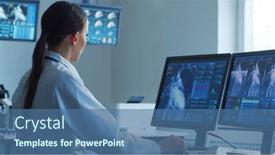  Presentation with cardiology research - Presentation consisting of professional-medical-doctors-are-maksing background and a ocean colored foreground