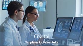  Presentation with neurosurgery - Presentation theme featuring professional-medical-doctors-are-maksing background and a  colored foreground