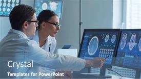  Presentation with neurosurgery - Slides having professional-medical-doctors-are-maksing background and a teal colored foreground