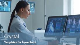  Presentation with cardiology research - PPT layouts featuring professional-medical-doctors-are-maksing background and a teal colored foreground