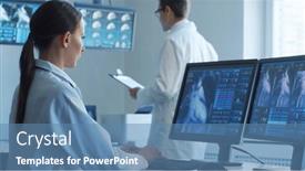  Presentation with cardiology research - PPT layouts having professional-medical-doctors-are-maksing background and a teal colored foreground