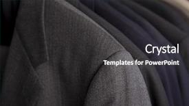  Presentation with professional - PPT layouts with professional men's suits hanging background and a  colored foreground