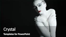  Presentation with theme - Slides with professional model theme beauty fashion background and a black colored foreground