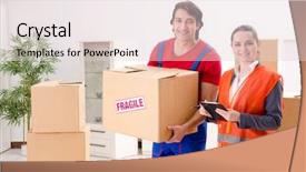  Presentation with collaboration health professional - PPT layouts featuring professional movers doing home relocation background and a lemonade colored foreground