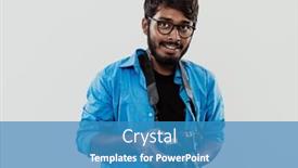  Presentation with blue professional - PPT layouts consisting of professional-photographer-having-dslr-camera background and a teal colored foreground