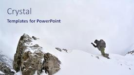  Presentation with wind weather - Presentation theme having professional-photographer-outdoor-in-winter background and a sky blue colored foreground