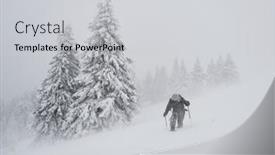  Presentation with romania - Beautiful slide deck featuring professional-photographer-with-backpack-going backdrop and a light gray colored foreground