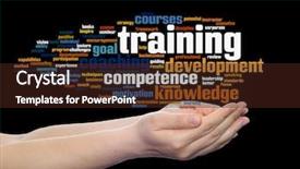  Presentation with professional development - Colorful presentation theme enhanced with professional positive discipline - concept or conceptual training coaching backdrop and a tawny brown colored foreground